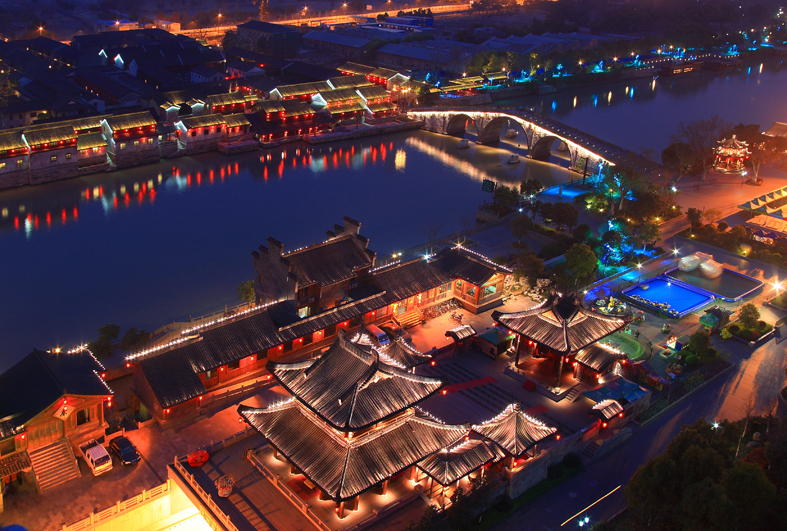 Grand Canal at Night - Hangzhou, China