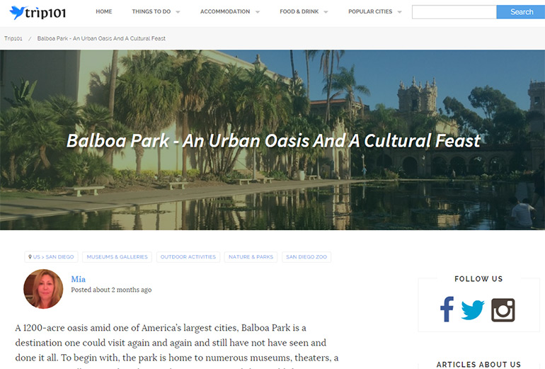 Trip 101 Articles by Mia Taylor