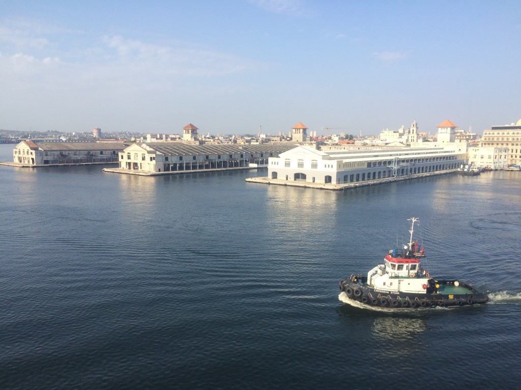 The port in Havana, Cuba